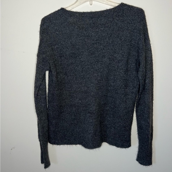 Aeropostale Gray Reindeer Heart Sweater Size Medium - Picture 4 of 7